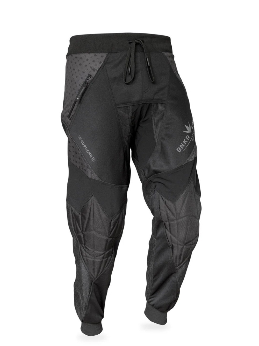 Bunkerkings Black Supreme Jogger Paintball Pants NWT Size XL